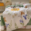 Bettblatt Bettbedeckungsbedeckung Kissenbezugset Set